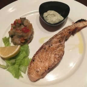 Gluten-free salmon from Il Viaggio